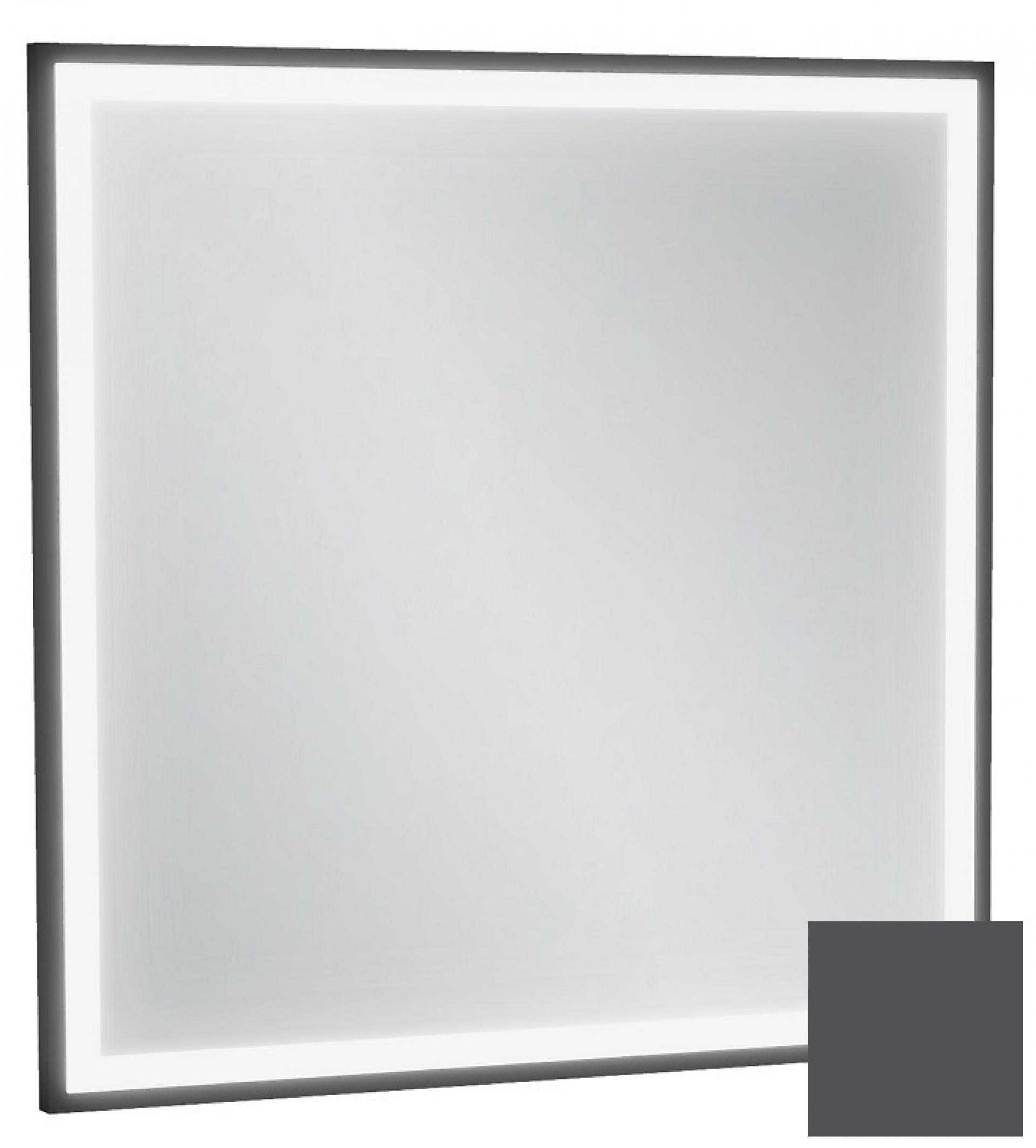 Зеркало с подсветкой 60 см Jacob Delafon Allure EB1433-S17, лакированная рама серый антрацит сатин