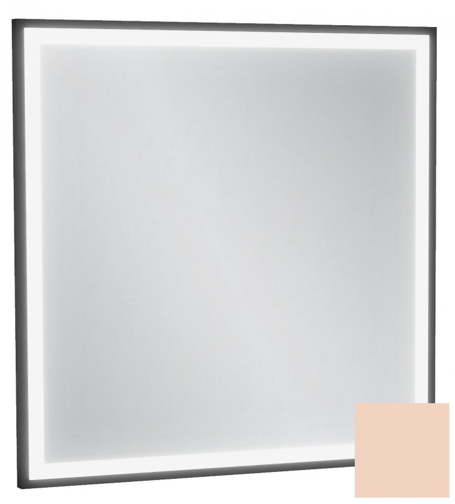 Зеркало с подсветкой 60 см Jacob Delafon Allure EB1433-S09, лакированная рама телесный сатин