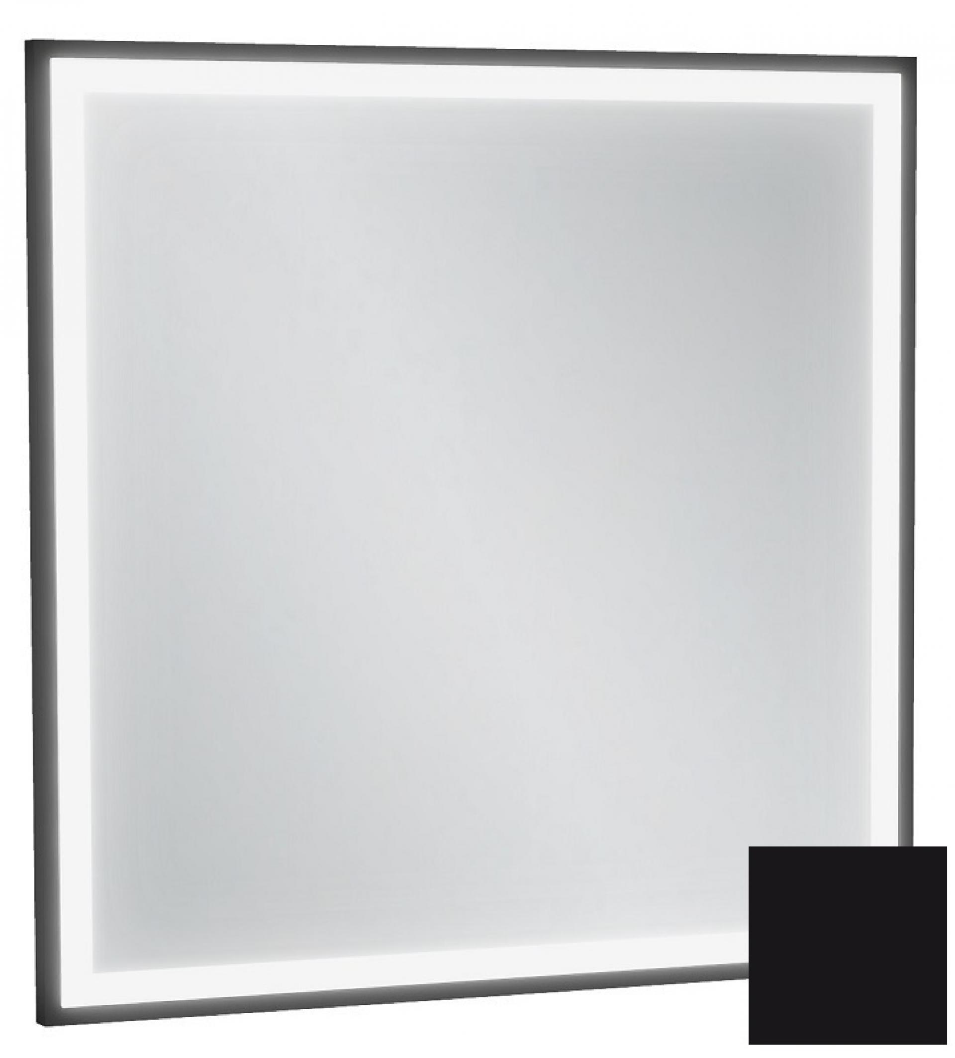 Зеркало с подсветкой 60 см Jacob Delafon Allure EB1433-S14, лакированная рама черный сатин