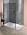Душевая перегородка 100х200 см Jacob Delafon Contra E22W100-BLV, стекло тонированное/черный