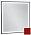 Зеркало с подсветкой 60 см Jacob Delafon Allure EB1433-S08, лакированная рама темно-красный сатин