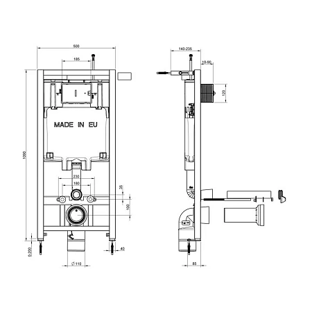 Фото: Jacob Delafon Odeon Rive Gauche (E29025-NF/EDR102-00/E29026-01R/E24889-00) Jacob Delafon