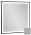 Зеркало с подсветкой 60 см Jacob Delafon Allure EB1433-S21, лакированная рама серый титан сатин