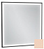 Зеркало с подсветкой 60 см Jacob Delafon Allure EB1433-S09, лакированная рама телесный сатин