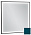Зеркало с подсветкой 60 см Jacob Delafon Allure EB1433-S47, лакированная рама сине-зеленый сатин