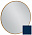 Зеркало 90 см Jacob Delafon Odeon Rive Gauche EB1268-S56, лакированная рама морской синий сатин