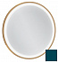 Зеркало с подсветкой 50 см Jacob Delafon Odeon Rive Gauche EB1288-S47, лакированная рама сине-зеленый сатин