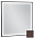 Зеркало с подсветкой 60 см Jacob Delafon Allure EB1433-F32, лакированная рама ледяной коричневый сатин