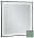 Зеркало с подсветкой 60 см Jacob Delafon Allure EB1433-S54, лакированная рама оливковый сатин
