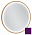 Зеркало с подсветкой 50 см Jacob Delafon Odeon Rive Gauche EB1288-S20, лакированная рама сливовый сатин