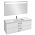 Комплект мебели 120 см Jacob Delafon Vox с раковиной EXAB112-Z-00, тумбой EB2071-R1-N18, зеркалом EB1418-NF, белый блестящий