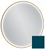 Зеркало с подсветкой 70 см Jacob Delafon Odeon Rive Gauche EB1289-S47, лакированная рама сине-зеленый сатин